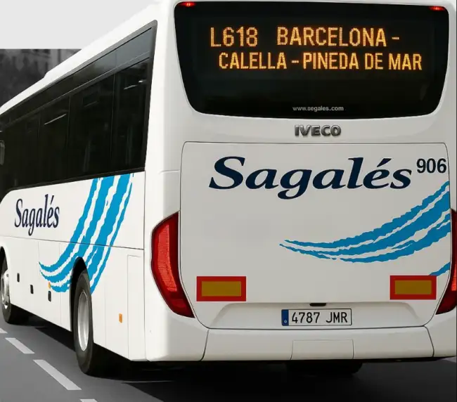 Autobús-Barcelona-Calella-Pineda de Mar